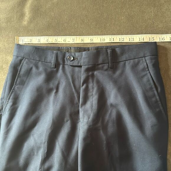 Men’s Dark Blue 2 Piece Formal Suit Notched Lapel Size 34 Jacket 31 Pants NEW - Picture 11 of 15